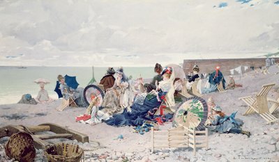 Plage à Yport, 1878 - Edouard Toudouze